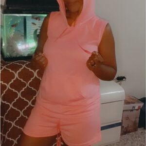 Pink hoodie 2 Piece Set